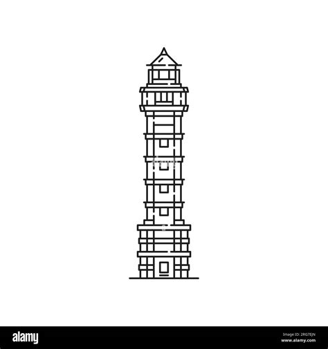 Jainism religion symbol, Jain victory tower or Kirti Stambha, vector ...