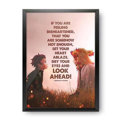 Craft Maniacs Demon Slayer's Last Message Framed Matt Laminated Poster ...