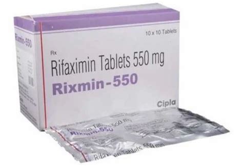 Gastroenterology and Hepatology Medication - Rifaximin 550mg Rixmin 550 ...