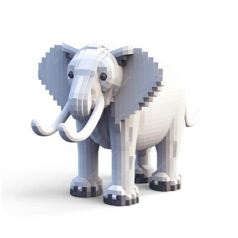 Premium Photo | Lego Elephant 3d Model Clever Wit And Realistic Rendering
