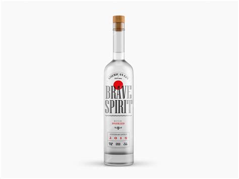 Premium PSD | Liquor bottle mockup