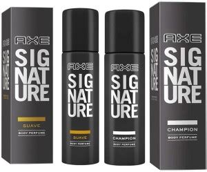 AXE SIGNATURE CHAMPION BODY PERFUME 122 ML + SIGNATURE SUAVE BODY ...