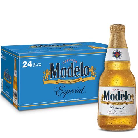 Modelo Especial Mexican Lager Import Beer, 24 Pack, 12 fl oz Glass ...