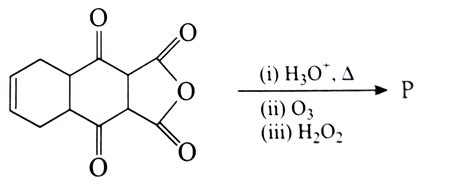 The total number of carboxylic acid groups in the product P is