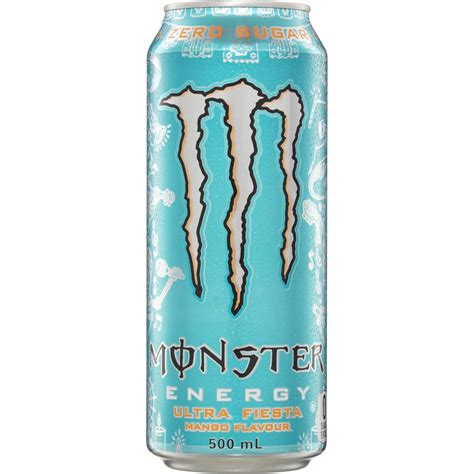 Monster Energy Drink Ultra Fiesta Mango Flavour 500ml | Woolworths