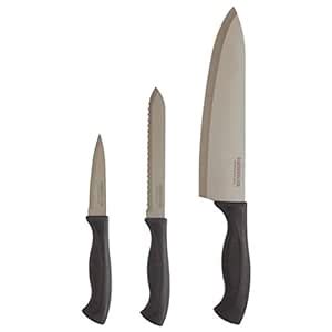 Buy Farberware 5218075 Armor Dishwasher Safe 3-Piece Chef Knife Set ...