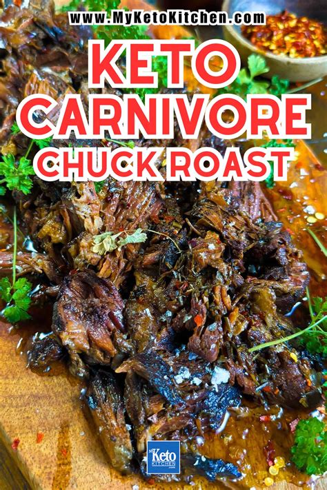 Easy Carnivore Chuck Roast Recipe - Keto Meal Prep (Slow Cooker)