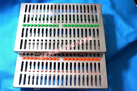 Buy 2 German Stainless Dental Autoclave Sterilization Cassette Rack Box ...