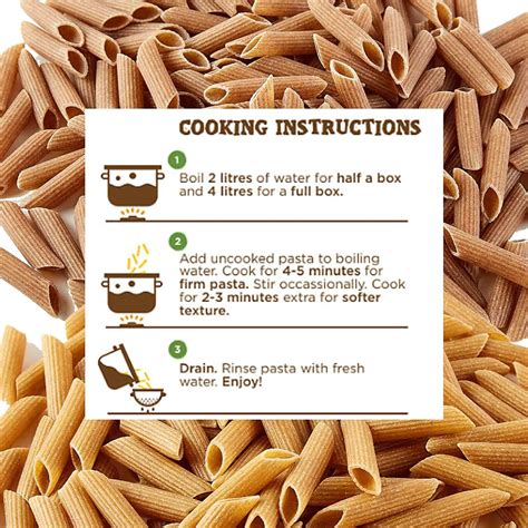 Buy LONG & SHORT HIGH FIBRE PENNE PASTA|WHOLEGRAIN WHEAT PASTA ...
