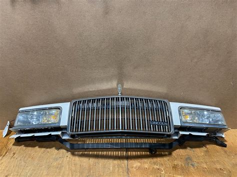 1995 to 1997 Lincoln Town Car Front Header Panel Headlights Grill OEM J1887 Parts for Sale ...