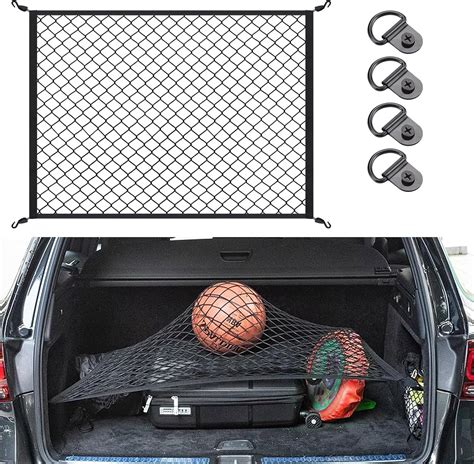 Amazon.com: Kaskawise Elastic Cargo Net for SUV,Truck Net Organizer with Storage Bag,32"x24 ...