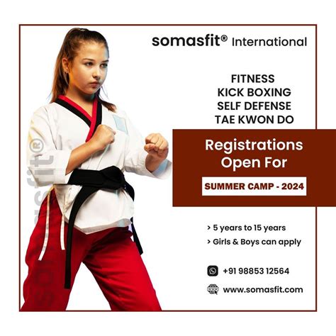 Kids Fitness Kickboxing and Self defense Taekwondo Summer camp -2024 ...