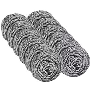 Multipurpose Steel Wool Scrubber for Kitchen, Sink, Pots, Stove and ...