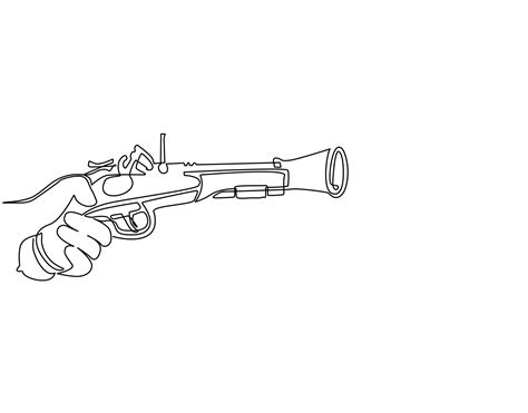 Flintlock Pistol Drawing