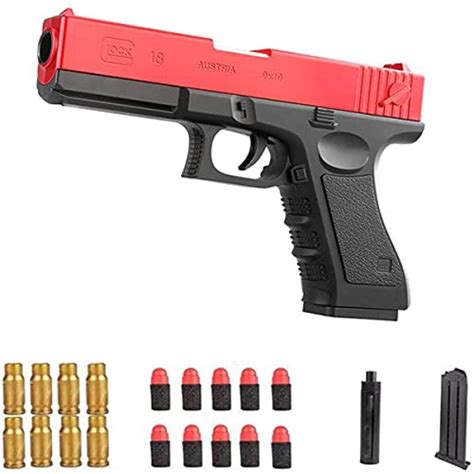 Buy NBHK (Glock Red) M1911 Soft Bullet Toy - 1: 1 Size Boys Toy s,Shell ...