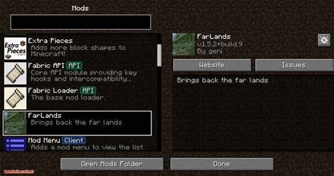 Minecraft Java Mod Menu 的图像结果