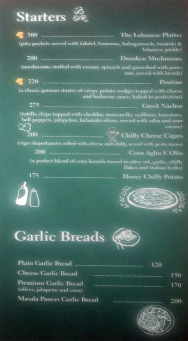 Menu at The Floating Leaf Cafe, Jaipur