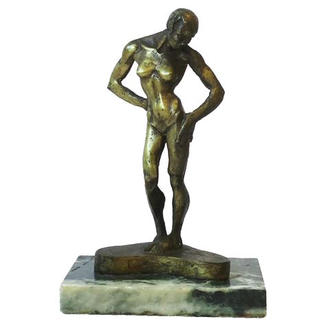 Bronze Art Deco Nude Sculpture by S. Melani For Sale at 1stDibs | s melani sculpture, s melani ...