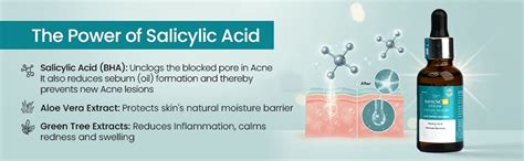 RIDACNE SA SERUM WITH SALICYLIC ACID 2%, ALOE VERA & GREEN TEA EXTRACT ...