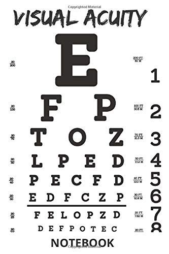 Buy VISUAL ACUITY TEST : Eye Chart ( Pocket Eye Chart JOURNAL ) MEASURE ...