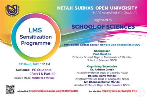 NSOU - Photo Gallery - LMS Sensitization Programme on 23.03.2022
