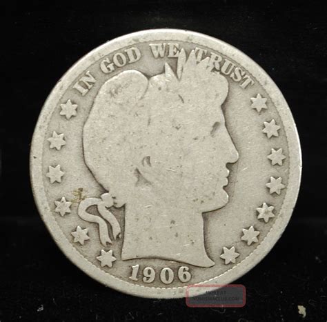 1906 Good (philadelphia) Silver Barber Half Dollar