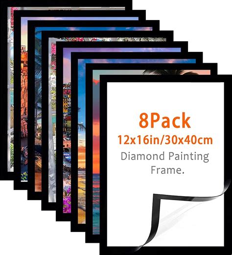 Amazon.com: Diamond Painting Frames 30x40 cm - Diamond Art Frame 12x16 ...