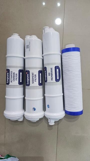 LIVPURE set of RO membrane sediment carbon and pre filter Solid Filter ...