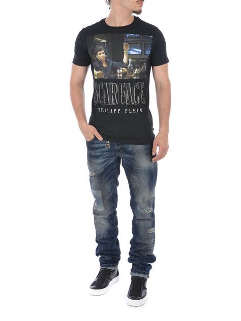 T-shirts Philipp Plein - Scarface T-shirt with rhinestones - HM34068002