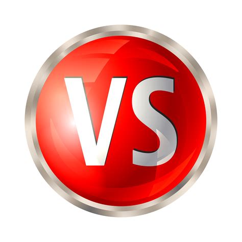 Versus button isolated 608555 Vector Art at Vecteezy