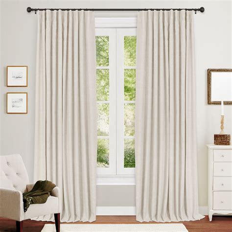 Latitude Run® 100% Blackout Curtains Linen Textured Solid Thermal ...