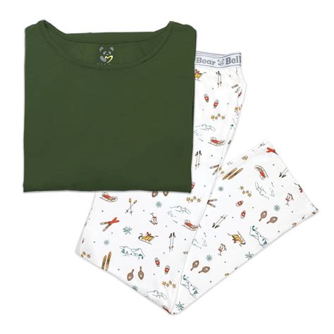 Relax in Vintage Holiday Style with Our Men's Pajama Set - Bellabu Bear