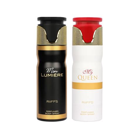Buy RiiFFS Set of 2 Premium Deodorant, Mon Lumiere & My Queen, Fresh ...
