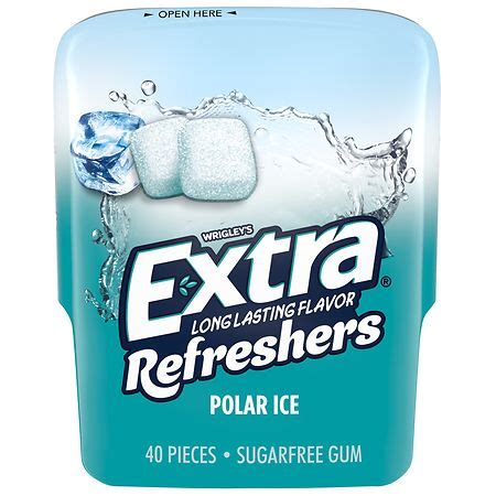 Extra Refreshers Chewing Gum Polar Ice | Walgreens