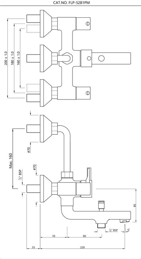 Jaquar Florentine Prime Wall Mixer 3-in-1 System with Provision for ...