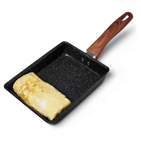 Tamagoyaki Pan Japanese Omelette Pan,Non-Stick Coating Square Egg Pan ...