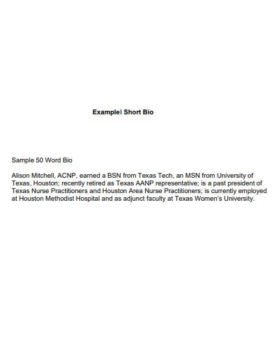 Faculty Bio Examples 的图像结果