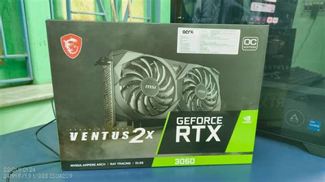 Amazon.in: Buy MSI GeForce RTX 3060 Ventus 2X 12G OC GDDR6 192-bit 12 ...