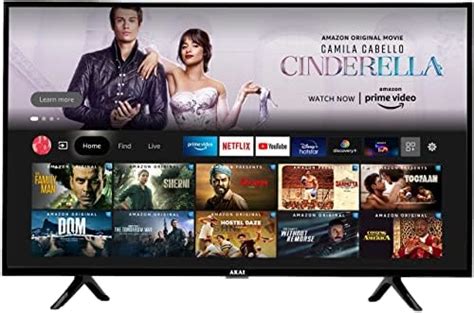 AKAI 108 cm (43 inches) Full HD Smart LED Fire TV AKLT43S-DFS6T (Black ...