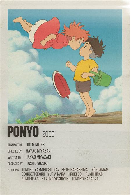 Ponyo 2008 | Studio ghibli poster, Film posters minimalist, Minimalist ...