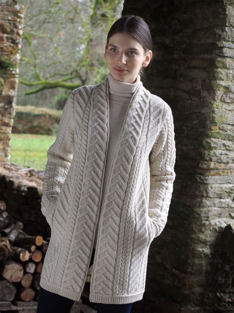 Ladies Shawl Aran Cardigan by Natallia Kulikouskaya for AranCrafts of ...