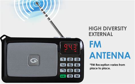 Amkette Pocket FM Radio Portable Multimedia Speaker with Powerful Torch ...