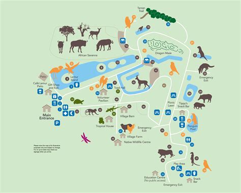 Zoo map newquay zoo – Artofit