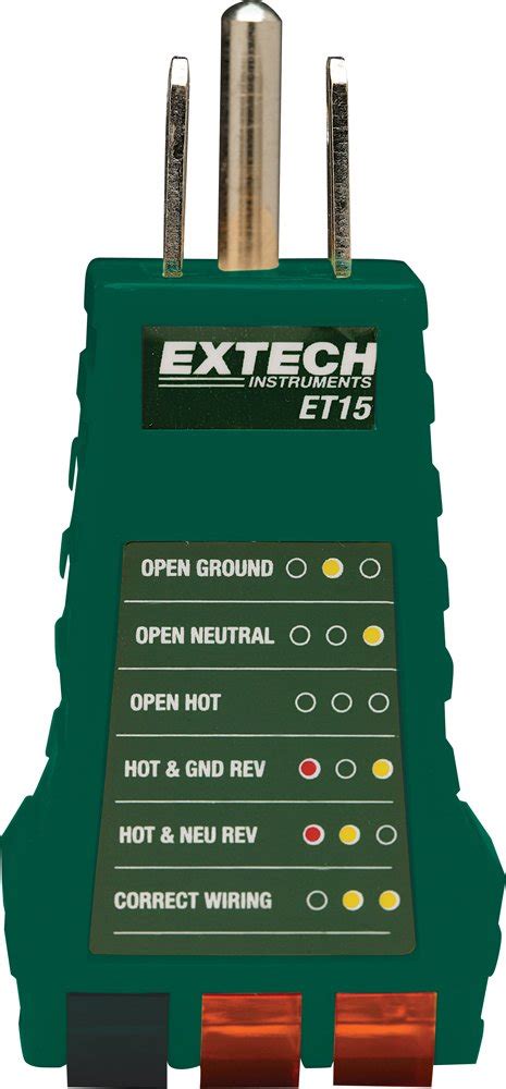 Extech ET15 Receptacle Tester : Amazon.in