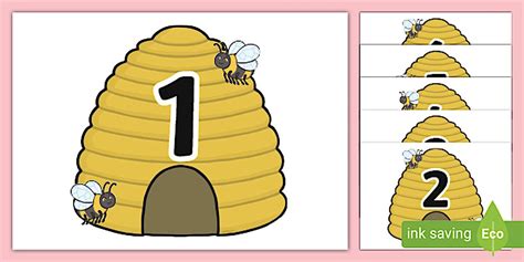 Beehive Numbers to 20 Display