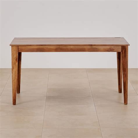 Buy Helios Amora Mango Wood 6-Seater Dining Set with Chairs - Brown ...