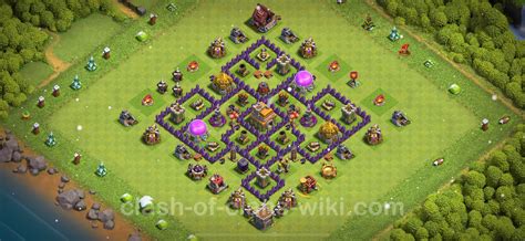 Best Anti 3 Stars Base TH7 with Link, Hybrid 2023 - Town Hall Level 7 Base Copy, #707