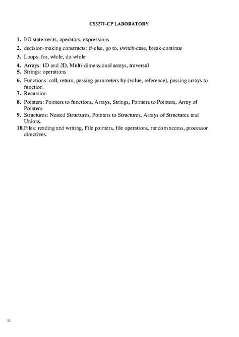 C LAB material for the anna University students - CS3271-CP LABORATORY ...