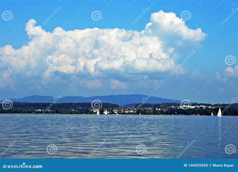 Lake Constance Known As Bodensee in German Stock Image - Image of ...