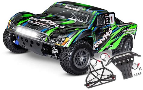 TRAXXAS SLASH 4X4 BL-2S GREEN 1/10 SHORT-COURSE RTR BRUSHLESS, HD-PARTS, WITHOUT BATTERY/CHARGER ...